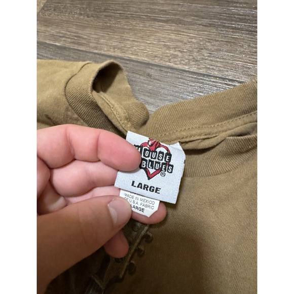 Y2K‎ House Of Blues Orlando Music Graphic Tee Shirt Brown Men's Large Clean - Picture 4 of 7